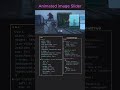 image gallery slider project using Html css js, image slide effect projects html css javascript #css