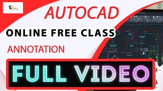 Autocad annotation class full video sinhala language