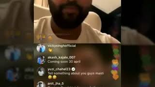 Rohit Sharma & Yuvraj Singh Casual Chat Video Call on insta Charcha on rishabh pant & Indian team