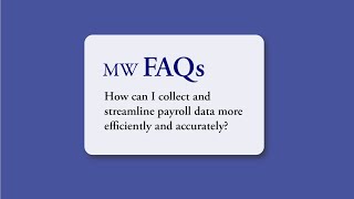 How Do I Best Collect Payroll Data?