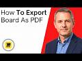 How To Export A Miro Board As A PDF