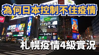 【札幌疫情實況】為何日本控制不住疫情!!!日本提升札幌警戒級別至4級 !!!