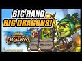 Big Hand & Big Dragons? Big Dragon Hand Warlock! Descent of Dragons Hearthstone