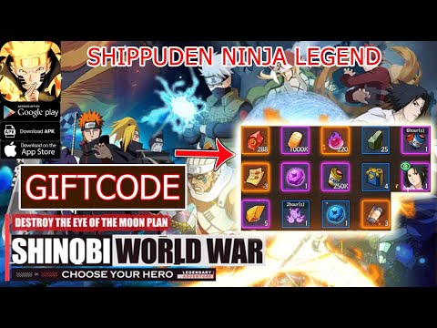 Shippuden Ninja Legend & All Redeem Codes  3 Giftcodes Shippuden Ninja Legend - How to Redeem Code