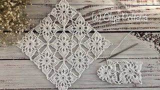 Crochet Stunning Lacy Motifs + Join As You Go! Easy crochet tutorial