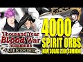 4000 SPIRIT ORBS TYBW SQUAD ZERO SUMMONS ALL STEPS Bleach Brave Souls