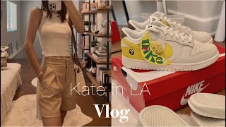 ☀️LA Vlog| 엘에이 직장인 일상으로 돌아온 주말, 나이키 바나나 운동화 언박싱, LA 핫한 타파스 레스토랑, 집에서 요리하는 빠에야