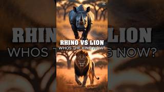 THE LION FAILED AS A KING!!!??  #animals #prey #wildlife #savanah #lion #rhino