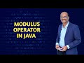 MODULUS OPERATOR IN JAVA (TAMIL)