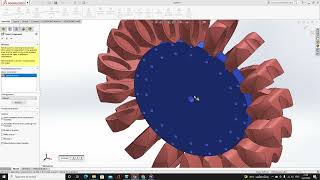 หาขนาด กังหันน้ำเพลตันผลิตไฟฟ้า (Pelton turbine) SolidWorks 2017