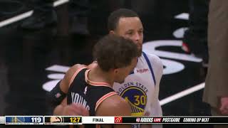 Steph Curry & Trae Young embrace after Hawks’ win vs. Warriors | NBA on ESPN