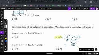 A2 OBJ 1: Function Notation