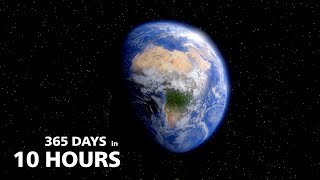 Earth Rotating 365 Days in Just 10 Hours