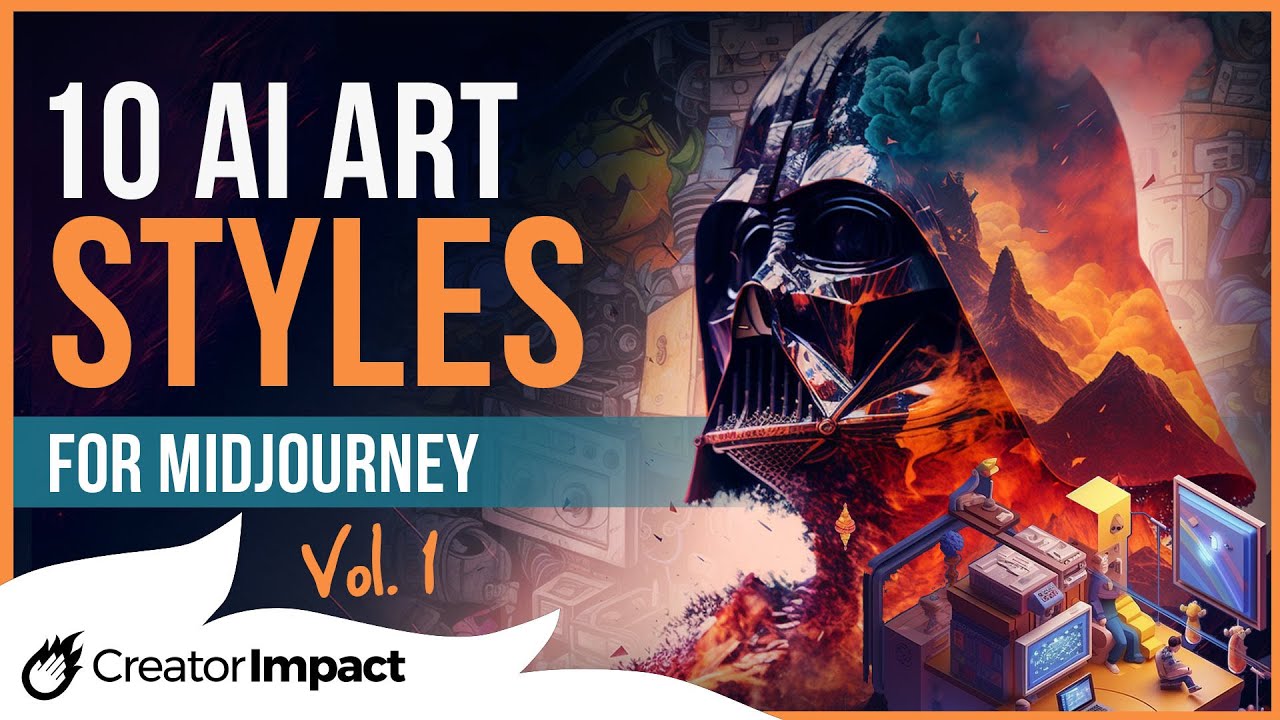 10 Unique Midjourney ART STYLES Vol 1. (Midjourney Prompts & Ai Art ...