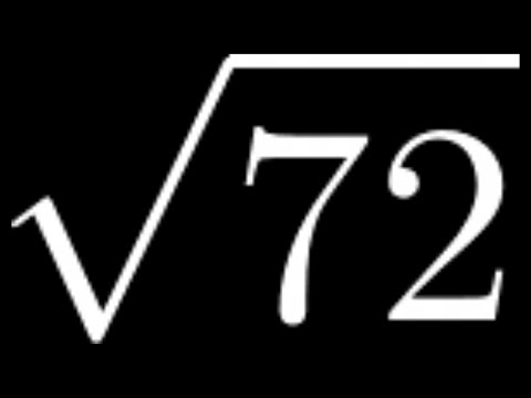 What is a square root of 72?