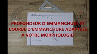 Profondeur d'emmanchure et courbe d'emmanchure adaptées à sa morphologie | Couture Ma Passion