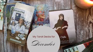 My Tarot Decks for December