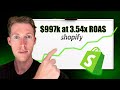 How To Scale Facebook Ads to $997,485 at 3.54x ROAS on Shopify