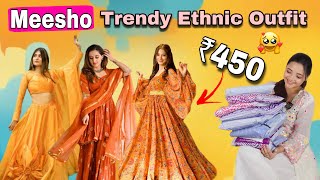 ₹450 main Meesho Trendy Ethnic wear😍🪔| Festive Special😍🪔| Navratri Day1 #navratri #meesho