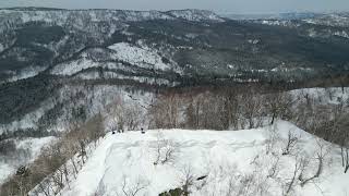 空撮　北海道　大夕張　八百五十 峰　シューパロ湖  Aerial photography Hokkaido Oyubari Eight hundred fifty peaks