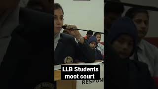 LLB and BA LLB Students moot court