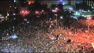 Raw Video: Mass Protest in Tahrir Square