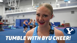 Warm Up Tumbling With BYU Cheer!