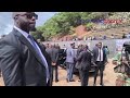 President Mnangagwa has arrived for the burial of the late national hero Charles Chimwaza