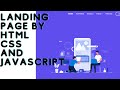 How to make a App landing page in html css and javascript | source code