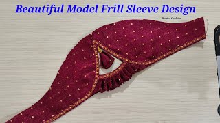 Beautiful model frill sleeve design | Simple and easy method of stitching