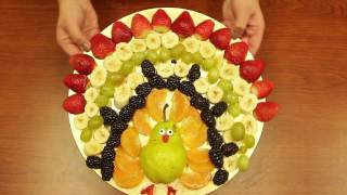 How to Make a Fruit Turkey Tray