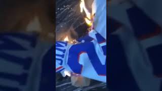 Sixers fan burning a Ben Simmons Jersey #shorts