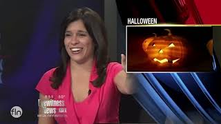 Best Halloween TV News Bloopers Fails   Part 4