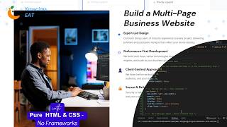 Build a Multi-Page Business Website with Pure HTML & CSS — No Frameworks, No JavaScript Libraries