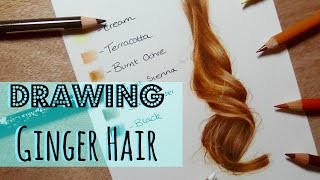 Drawing Tutorial: Realistic Ginger Hair In Coloured Pencil