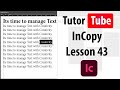 Adobe InCopy Tutorial - Lesson 43 - Working with Notes