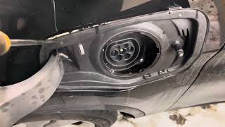 BMW X1 F48 PHEV charging socket housing removal - NO DRILLING!