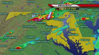 Doppler Radar Tracking Storms Through Maryland
