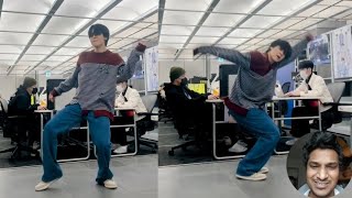 BTS Jimin Tik Tok Dance Time in front of Hybe Staff