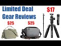 Reviewing My Recent Amazon Limited Deal Purchases - Cheap bags and tripods ep.517