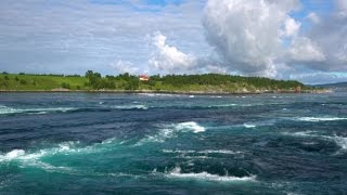 Whirlpools of the Maelstrom of Saltstraumen, Nordland, Norway (Stock Footage)