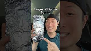 I ordered the LARGEST Chipotle Burrito 🌯