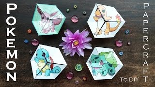 Hattifant - Pokemon Evolution - Kaleidocycle Papertoy & Coloring Page