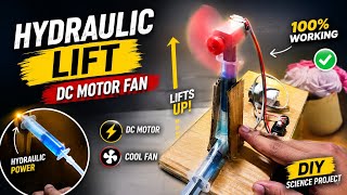 Hydraulic Lift. Dc Motor Fan |#tech #youtubeshorts #motor #fan