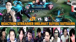 REACTION STREAMER MELIHAT SUYOU SUTSUJIN | FINAL UPPER BRACKET RRQ VS TLID MPLID S14