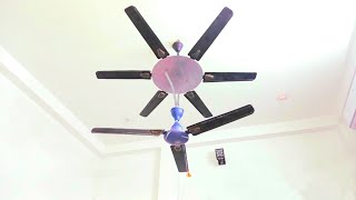 Experiments with ceiling fans show how the sun rotates - LxWxH 48-inch 6 Blades