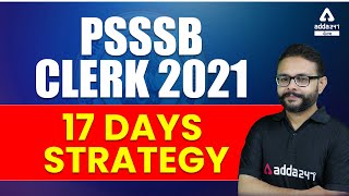 17 Days Strategy For PSSSB Clerk 2021
