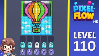 Pixel Flow Level 110 Solution Walkthrough