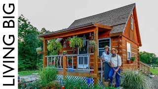 True Off-Grid Homesteading in A Pioneer Style Cabin
