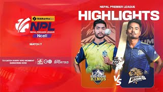 HIGHLIGHTS BIRATNAGAR KINGS VS LUMBINI LIONS || Siddhartha Bank NPL Powered by Ncell ||